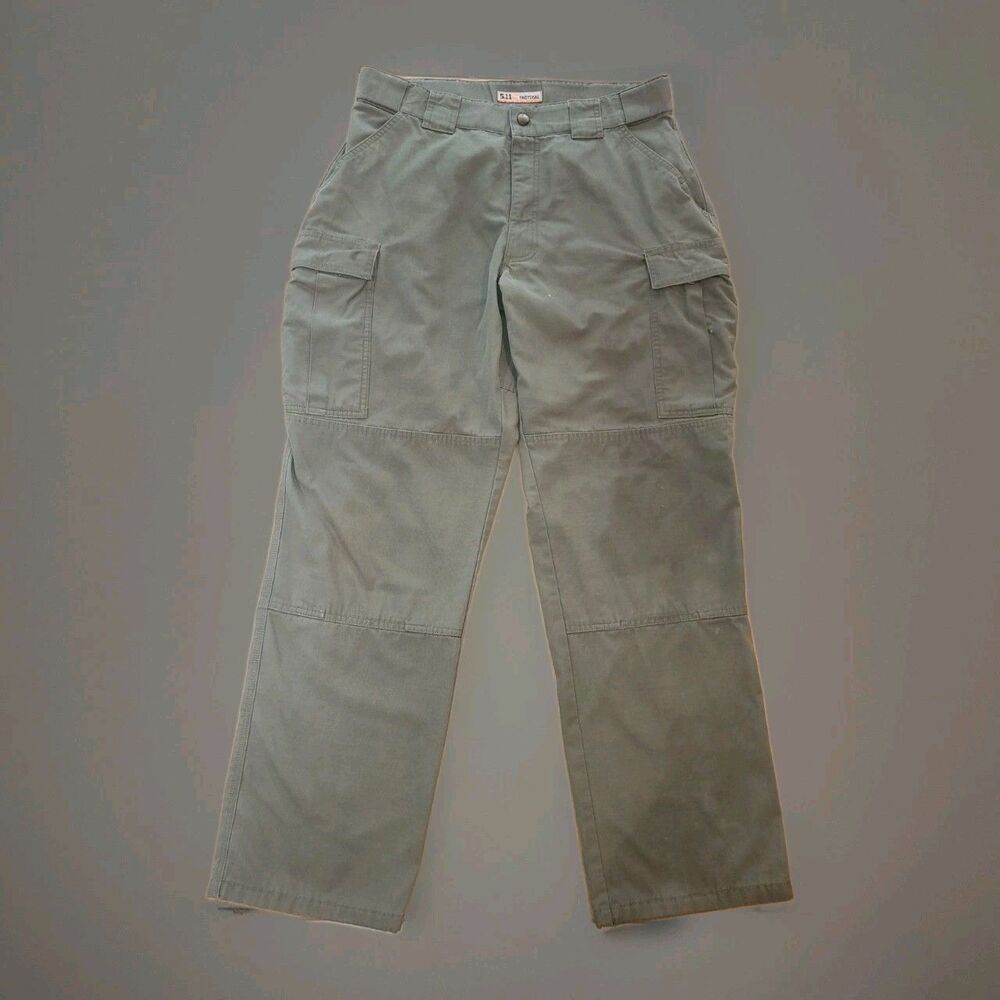5.11 Tactical TDU Pants Men's Size Large Green Ripstop Work Style 74003 EUC